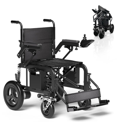 Hassky Foldable Electric Wheelchair for Adults – 15+ Mile Range, 350 lbs Capacity