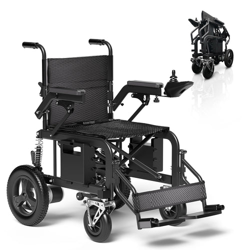 Hassky Foldable Electric Wheelchair for Adults – 15+ Mile Range, 350 lbs Capacity