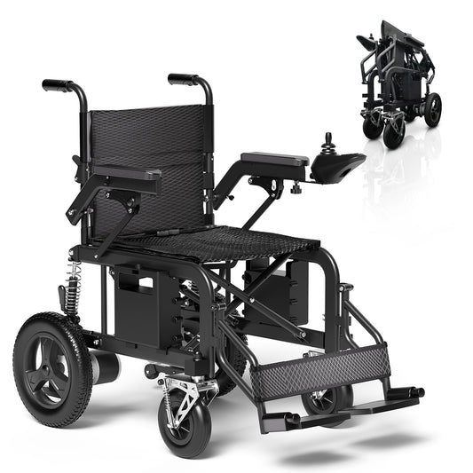 Hassky Foldable Electric Wheelchair for Adults – 15+ Mile Range, 350 lbs Capacity