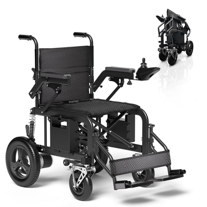 Hassky Foldable Electric Wheelchair for Adults – 15+ Mile Range, 350 lbs Capacity